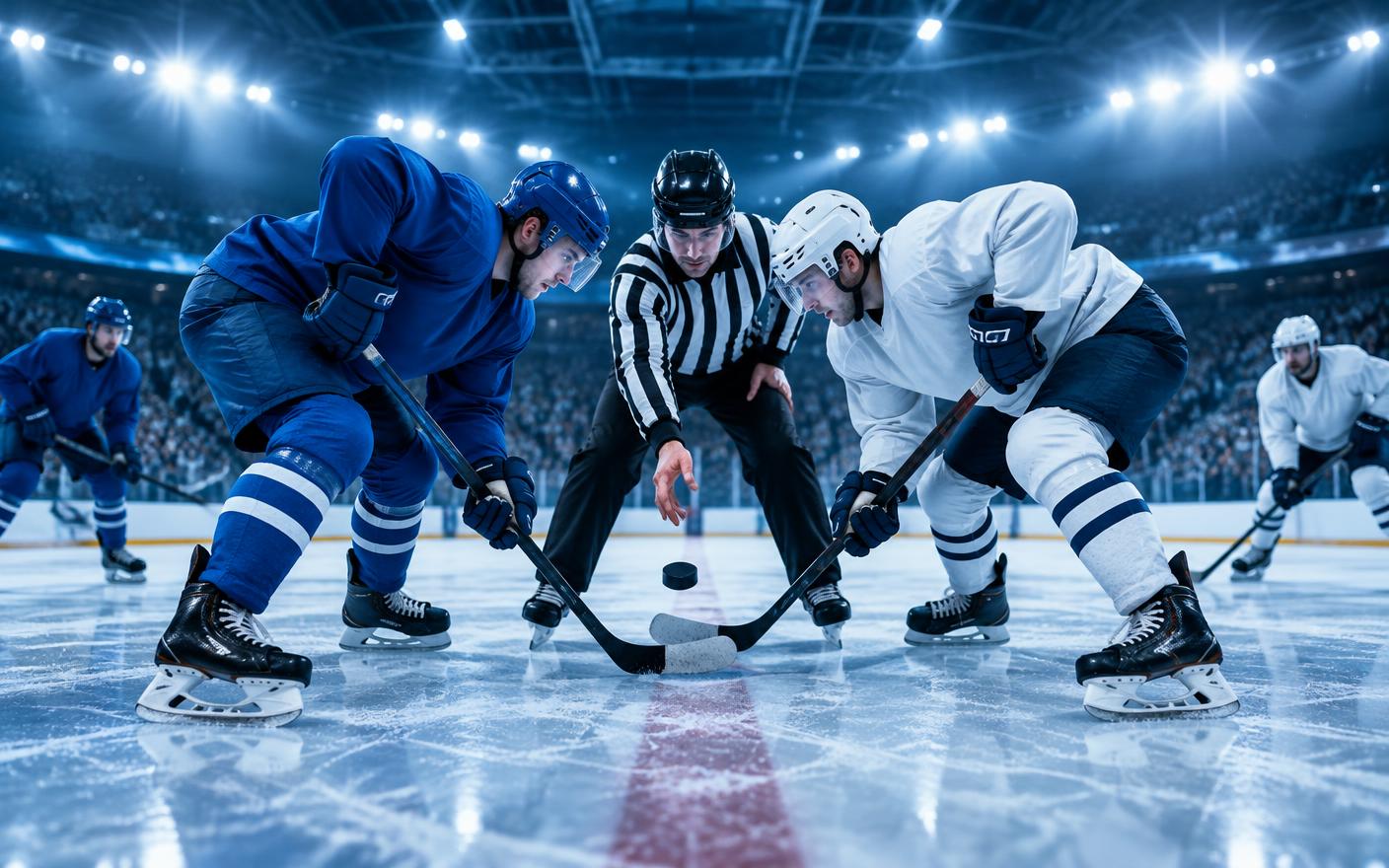 Eishockey-Spielszene als Symbolbild
